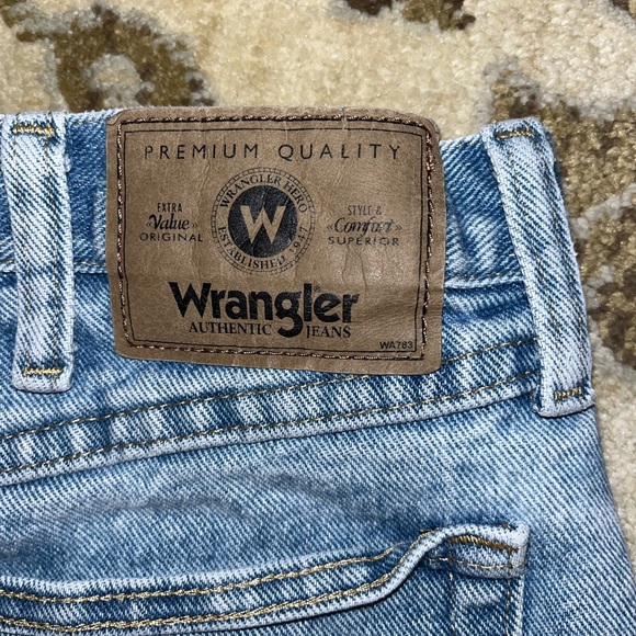 90s distressed wrangler jeans size 34X 32 - Picture 3 of 5